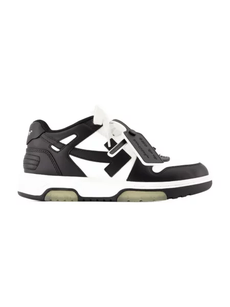 Sneakersy Off-white skórzane biznesowe białe