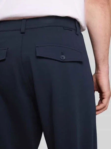 Spodnie dresowe z mieszanki bawełny o kroju regular fit model RUPERT' Tom Tailor granatowe