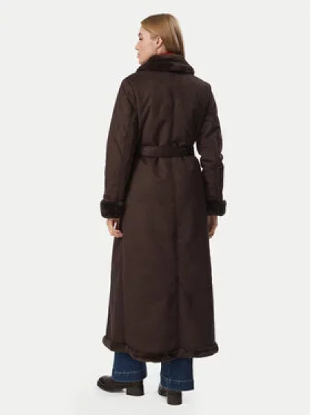 Lauren Ralph Lauren Zimní kabát čokoládová hnědý
