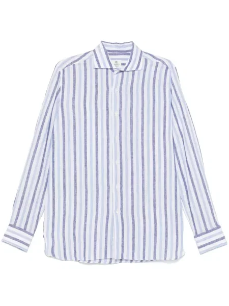 Pruhovaná košile Borrelli bílá