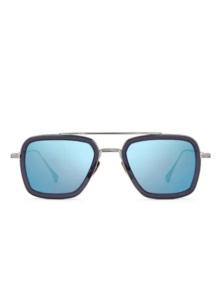 Ochelari de soare Dita Eyewear cu imprimeu geometric gri