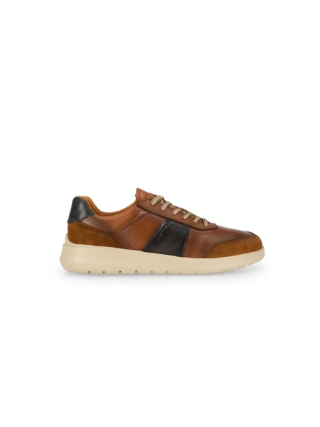 Sneakersy Ambitious skórzane brązowe