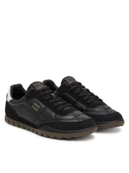 Tommy Jeans Sportcipők Tommy Jeans Low Lth Runner fekete