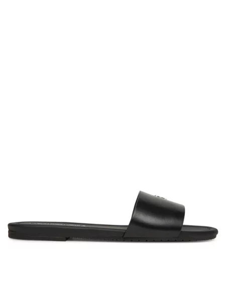 Calvin Klein Jeans Šlepetės Flat Sandal Slide Mg juoda