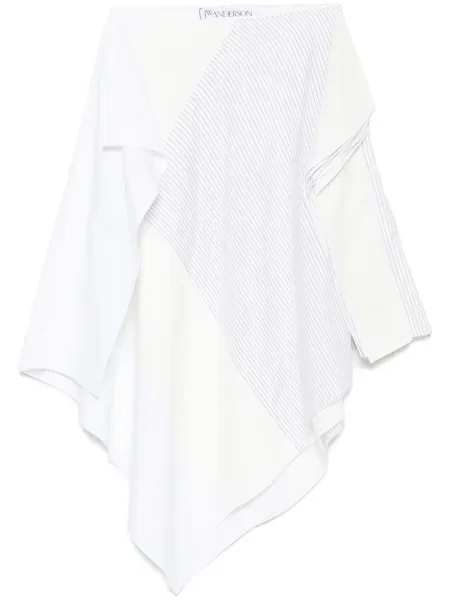 Fustă midi Jw Anderson până la genunchi alb