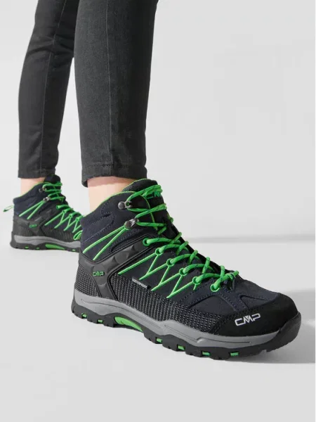 CMP Παπούτσια πεζοπορίας Kids Rigek Mid Trekking Shoe Wp Σκούρο μπλε