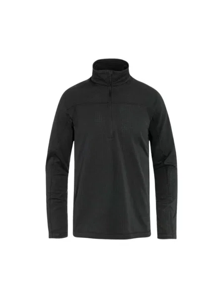 Fjallraven bluza Abisko Lite Fleece Half Zip czarna