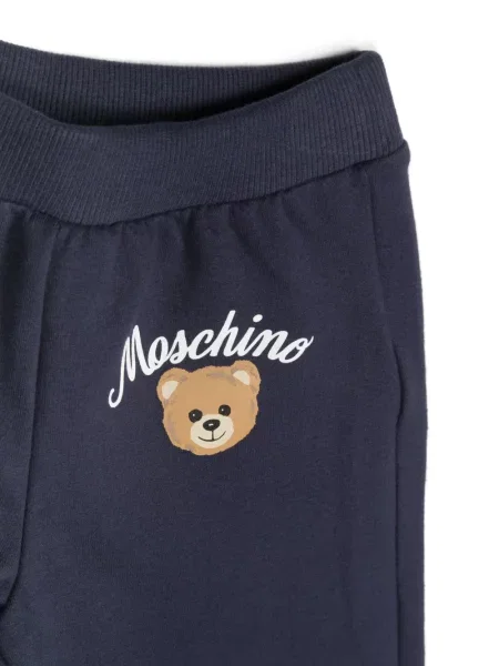 Bluza z kapturem dziecięca Moschino niebieska