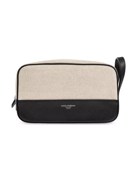 Torba Dolce And Gabbana skórzana beżowa
