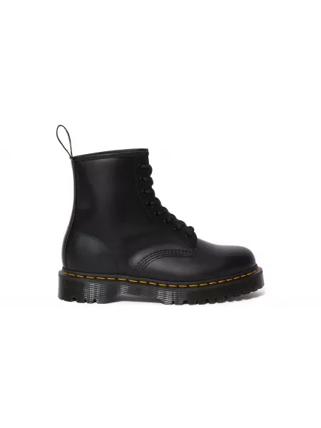 Botki Dr. Martens skórzane na platformie retro czarne