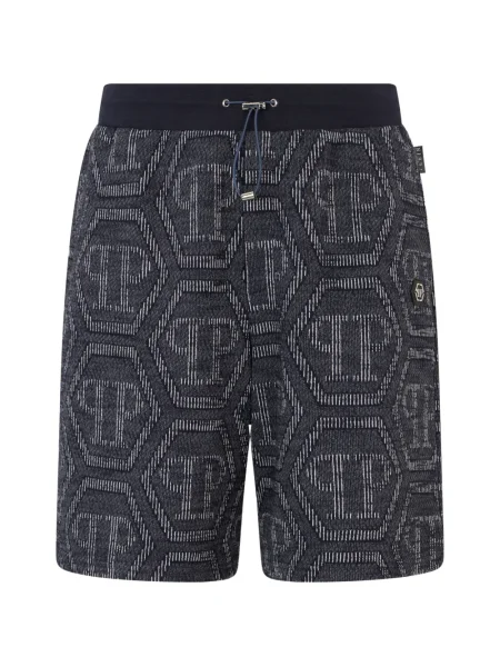 Žakárové kraťasy Philipp Plein modré