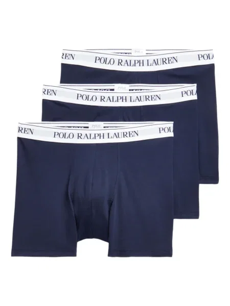 Polo Polo Ralph Lauren din poplin de costum cu imagine albastru