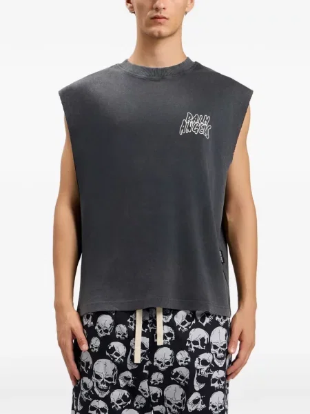 Риза Palm Angels с протрити краища черно