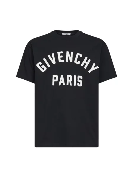 Haftowana koszulka Givenchy czarna