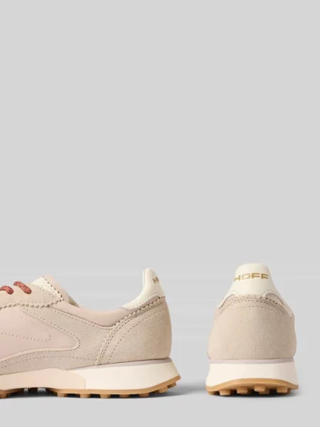 Sneakersy z miksu skóry z detalem z logo Model Bridge' Hoff beżowe