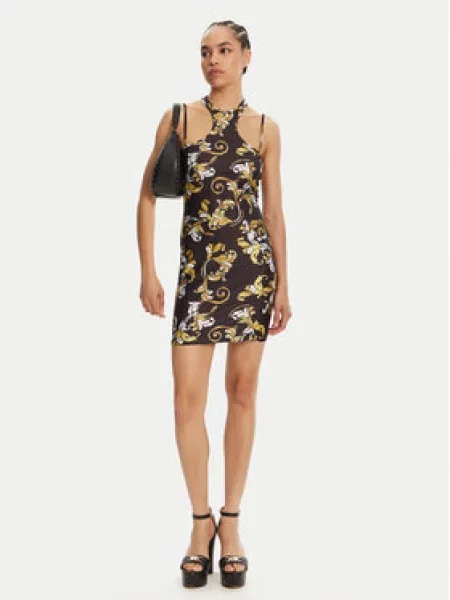 Versace Jeans Couture Koktejlové šaty černá