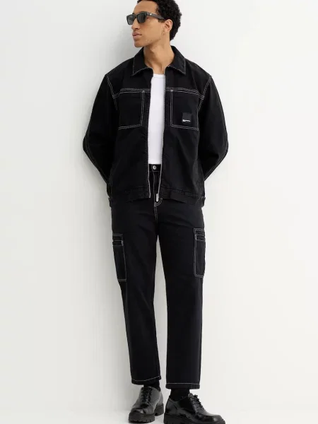 Hlače Karl Lagerfeld Jeans črna