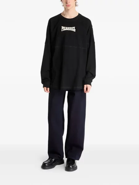 Tricou Pleasures lung negru