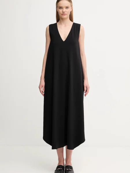 Sportmax sukienka SASIA mini rozkloszowana czarny