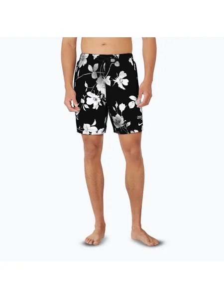 Férfi Nike Fine Floral 7" Volley úszónadrág fekete. Méret: M zöld