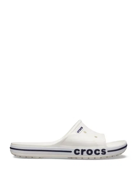 Синтетический шлепанцы Crocs белые