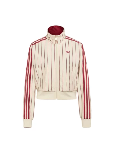 Bluza rozpinana o kroju regular fit z opcją dwustronnego noszenia i haftami z logo Adidas Originals biała
