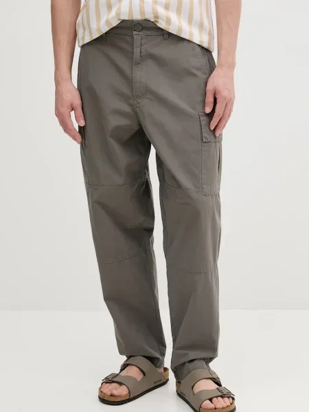 Barbour kalhoty Relaxed Fit Cargo zelené