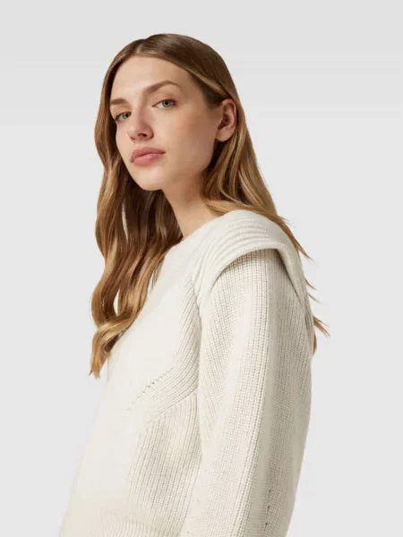 Sweter w dzianinowym wyglądzie Iro biały