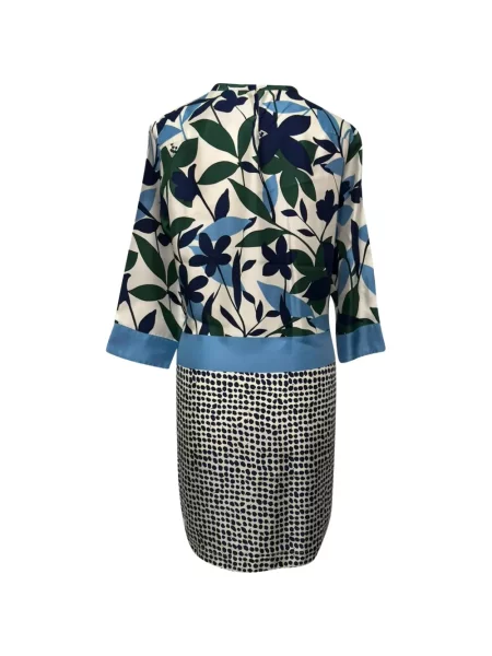Rochie Max Mara de mătase cu model floral cu imagine alb