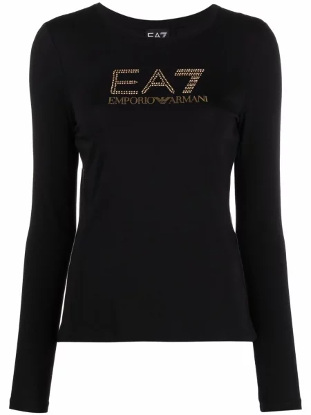 Tricou Ea7 Emporio Armani cu decolteu rotund cu autograf