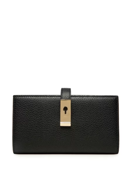 Portofel Bally din piele cu chihlimbar negru