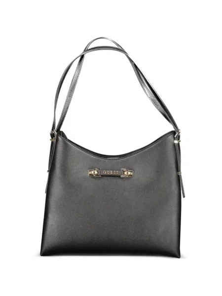 Shopper táska Guess autogrammal fekete