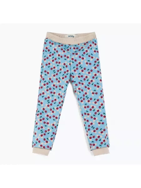 Spodnie dziecięce KID STORY Termiczne space cherry niebieskie
