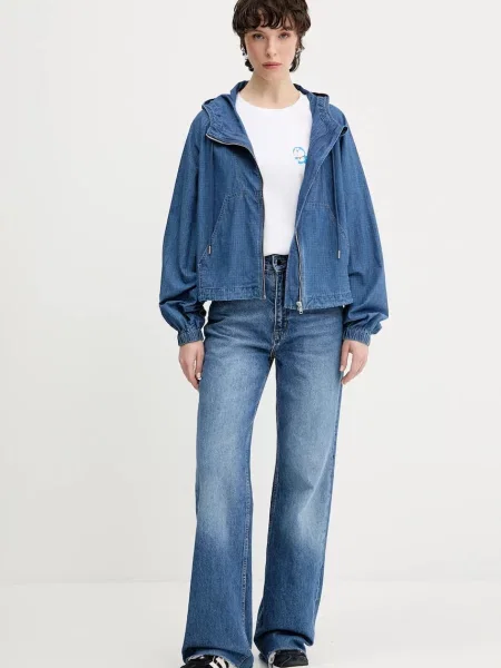 Tommy Jeans kurtka granatowy przejściowa oversize