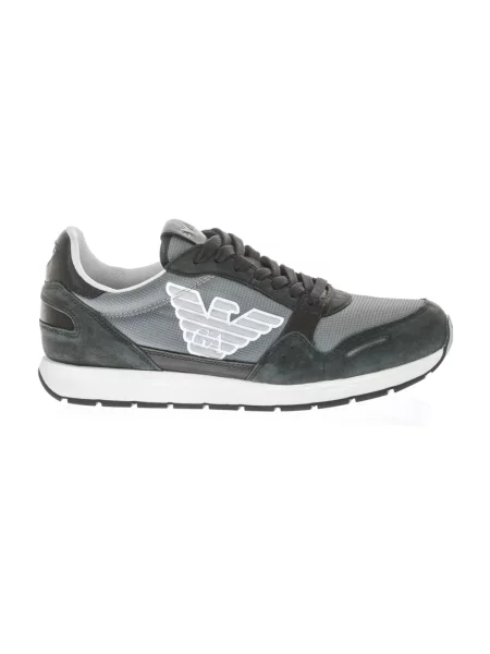 Sneakersy Emporio Armani skórzane czarne
