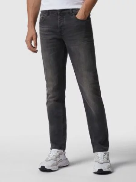 Jeansy w dekatyzowanym stylu o kroju slim fit Only & Sons czarne