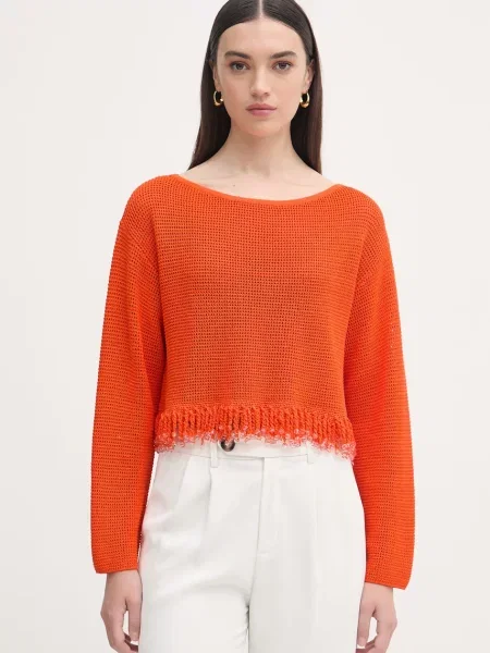 Patrizia Pepe pulover de femei din portocaliu