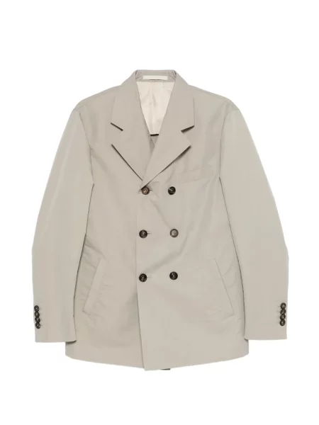 Palton cu două rânduri de nasturi Eleventy cu două rânduri de nasturi verde