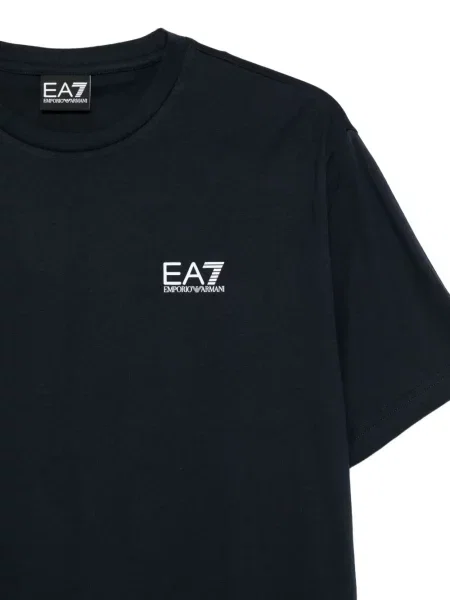 Koszulka Ea7 Emporio Armani z nadrukiem niebieska