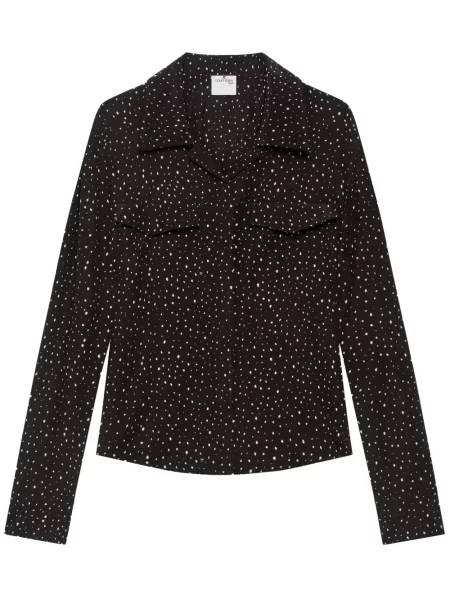 Koszula Courreges z nadrukiem czarna