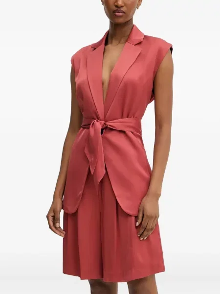 Bluzka Karl Lagerfeld bez rękawów pomarańczowa