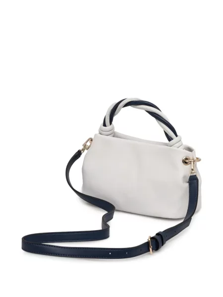 Geanta crossbody Guess cu autograf alb