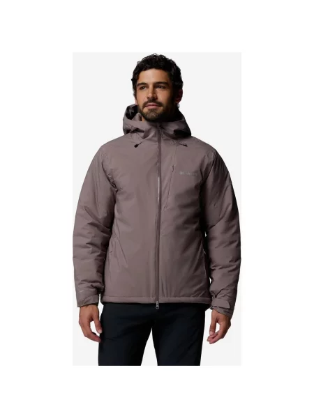 Kurtka z kapturem Columbia Trailborne Insulated brązowo S szara