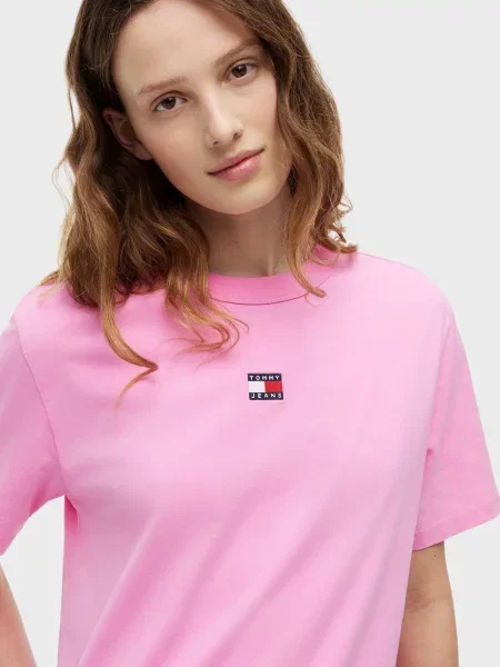 Футболка Tommy Jeans рожева