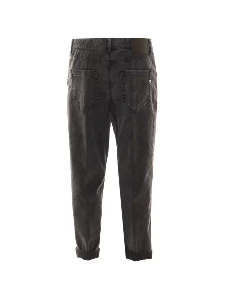 Blugi Dondup de catifea cord gri