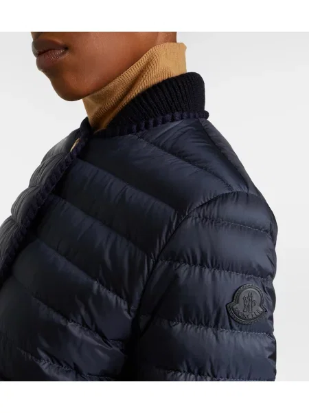 Matlasat geacă cu puf Moncler albastru