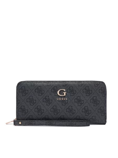 GUESS Peňaženka COLEEN antracitová čierna