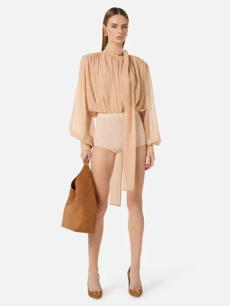 Боди Elisabetta Franchi бежевое