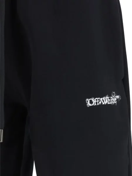 Pantaloni scurți Off-white cu imagine alb