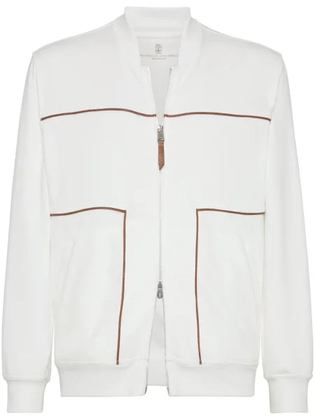 Froté mikina Brunello Cucinelli bílá